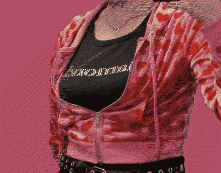 Jennifer's body hoodie and diamonds top